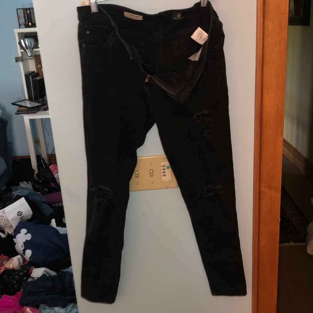Distressed Ag Adriano goldschmied jeans